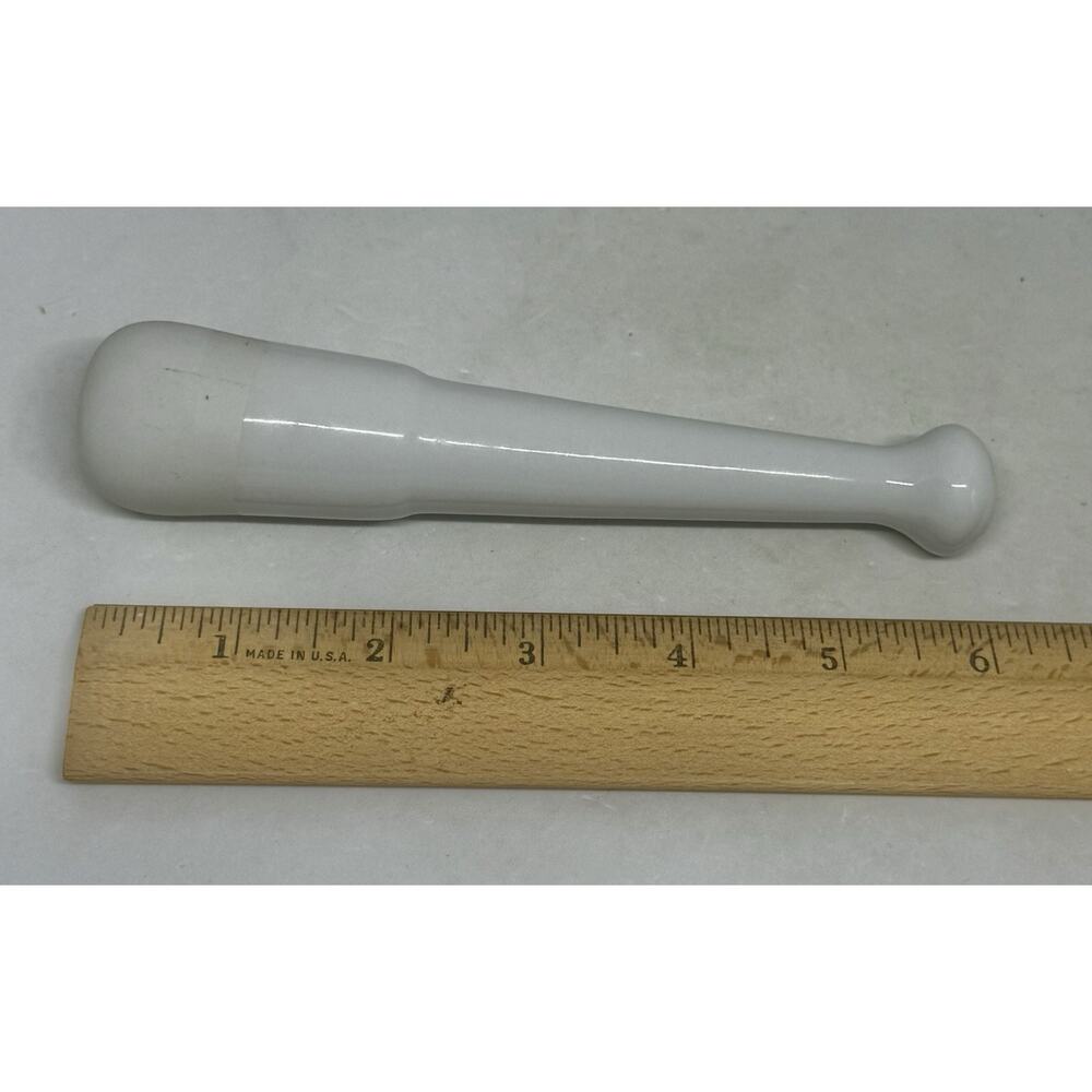 White Porcelain Mortar & Pestle Set, 5oz - Unglazed Grinding Surface Unbranded - Picture 15 of 16